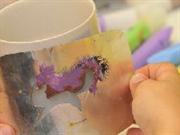 Creative workshop for children – painting on cups