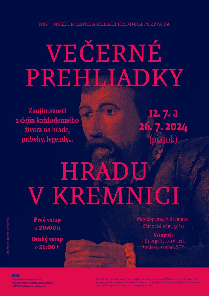 Večerné prehliadky hradu v Kremnici